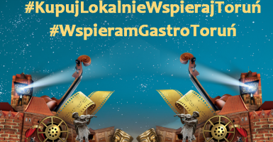 Grafika promująca działania promocyjne skierowane do toruńskich przedsiębiorców