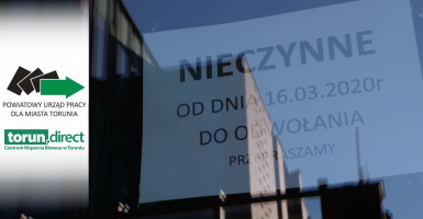 Zdjęcie:  z kartką nieczynne do odwołania 