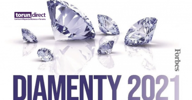 Grafika z napisem: Forbes Diamenty 2021 