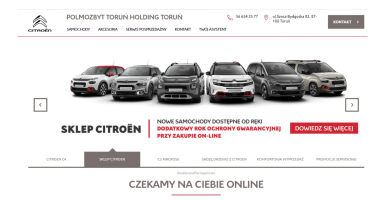 Screen ze strony Citroen Toruń