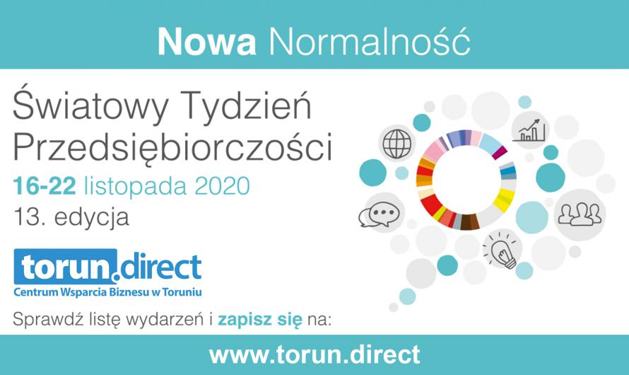 Grafika zapowiadająca Światowy Tydzień Przedsiębiorczości