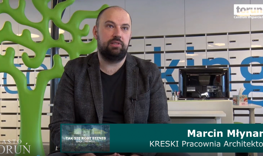 Na zdjęciu Marcin Młynarczyk, właściciel Pracowni Architektonicznej Kreski