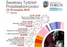 plakat światowy tydzień przedsiębiorczości